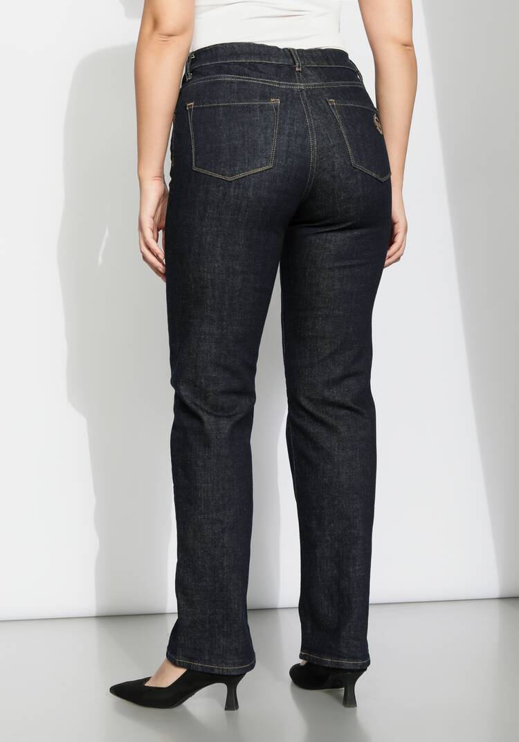 Джинсы прямого кроя с комфортным поясом шир.  750, рис. 3