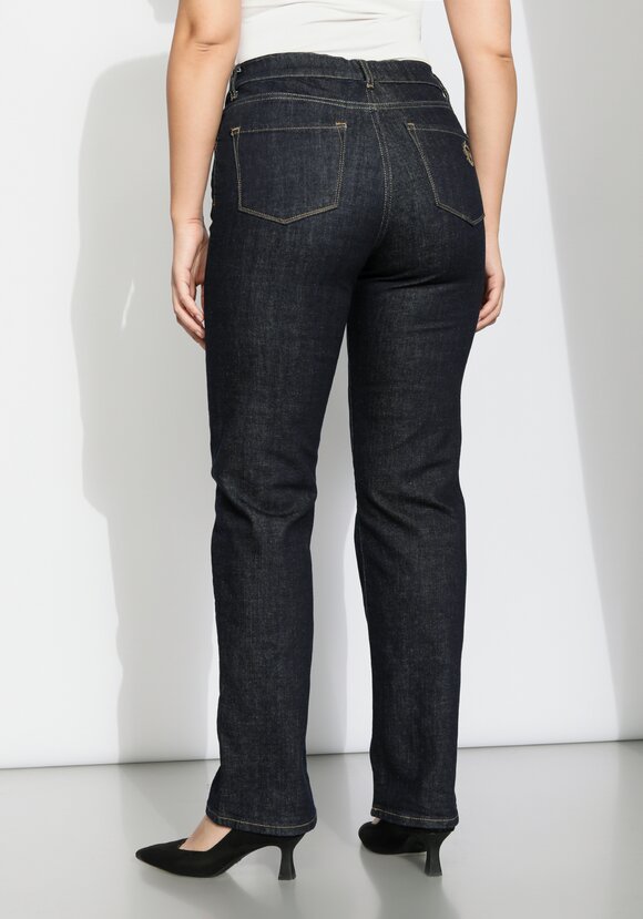 Джинсы прямого кроя с комфортным поясом шир.  580, рис. 3