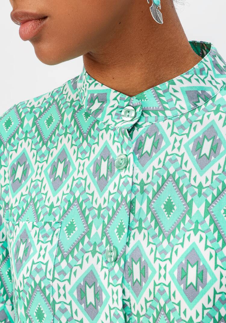 Блуза с геометрическим рисунком шир.  750, рис. 23