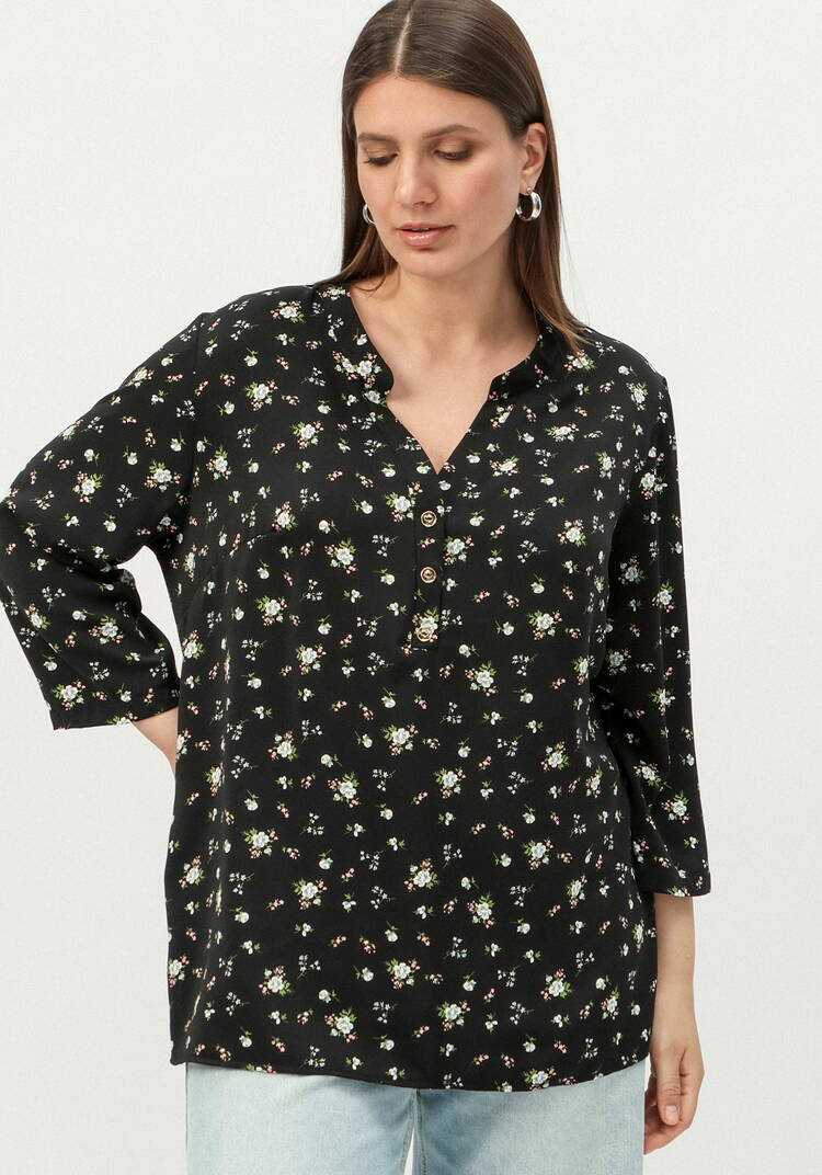 Блуза на пуговицах и разрезами по бокам шир.  750, рис. 18