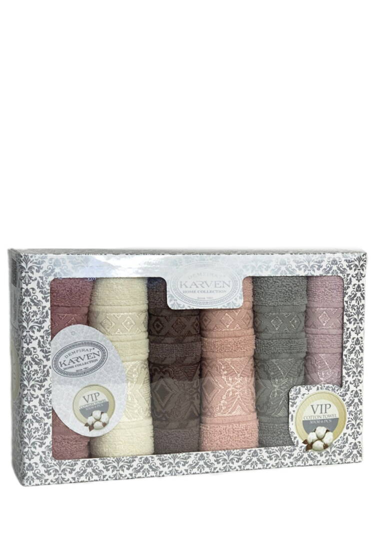 Полотенца махровые в коробке, 6 шт. шир.  750, рис. 2