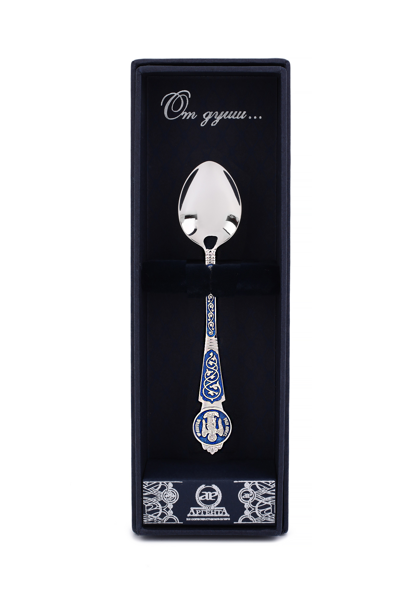 Серебряная ложка  "Ангел-Хранитель"+ футляр