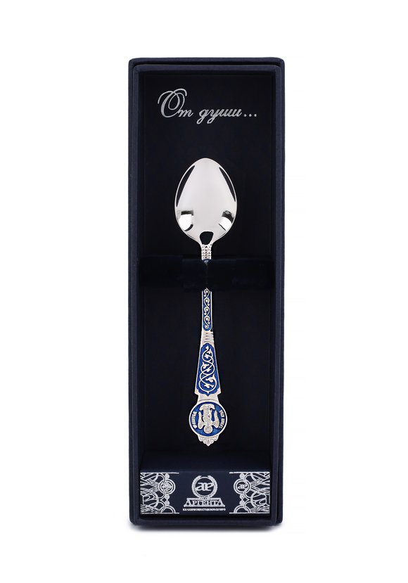 АРХИВ Серебряная ложка Ангел-Хранитель шир.  580, рис. 4