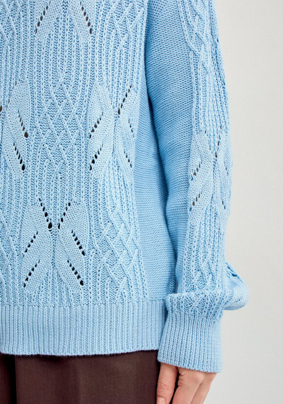 Джемпер ажурный на резинке шир.  580, рис. 13