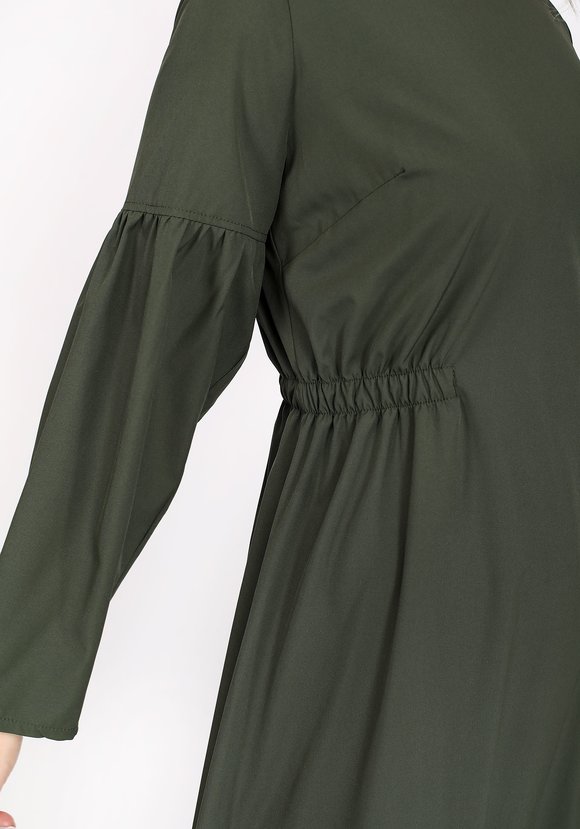 Платье со сборкой на резинке шир.  580, рис. 4