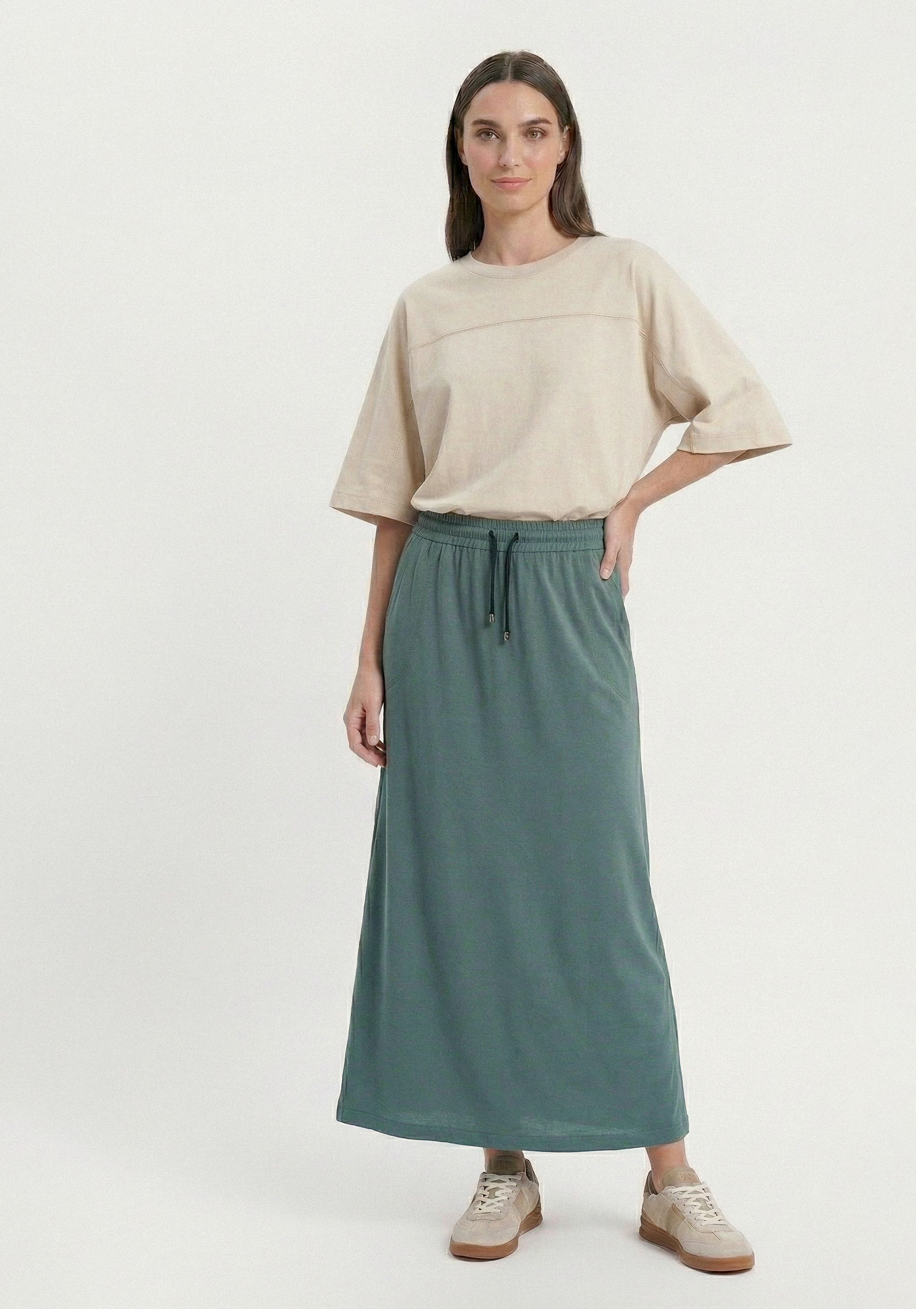 Юбка свободного кроя с карманами