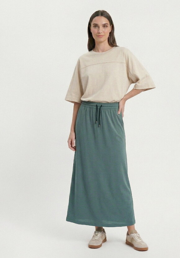 Юбка свободного кроя с карманами шир.  580, рис. 1