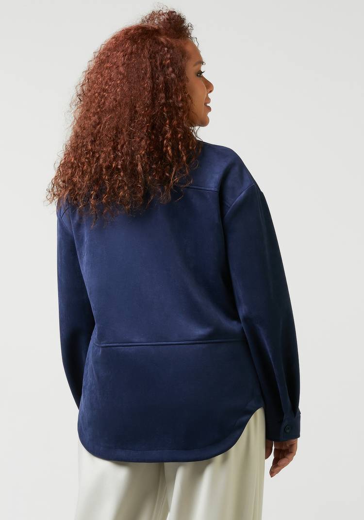 Блуза из экозамши с накладными карманами шир.  750, рис. 7