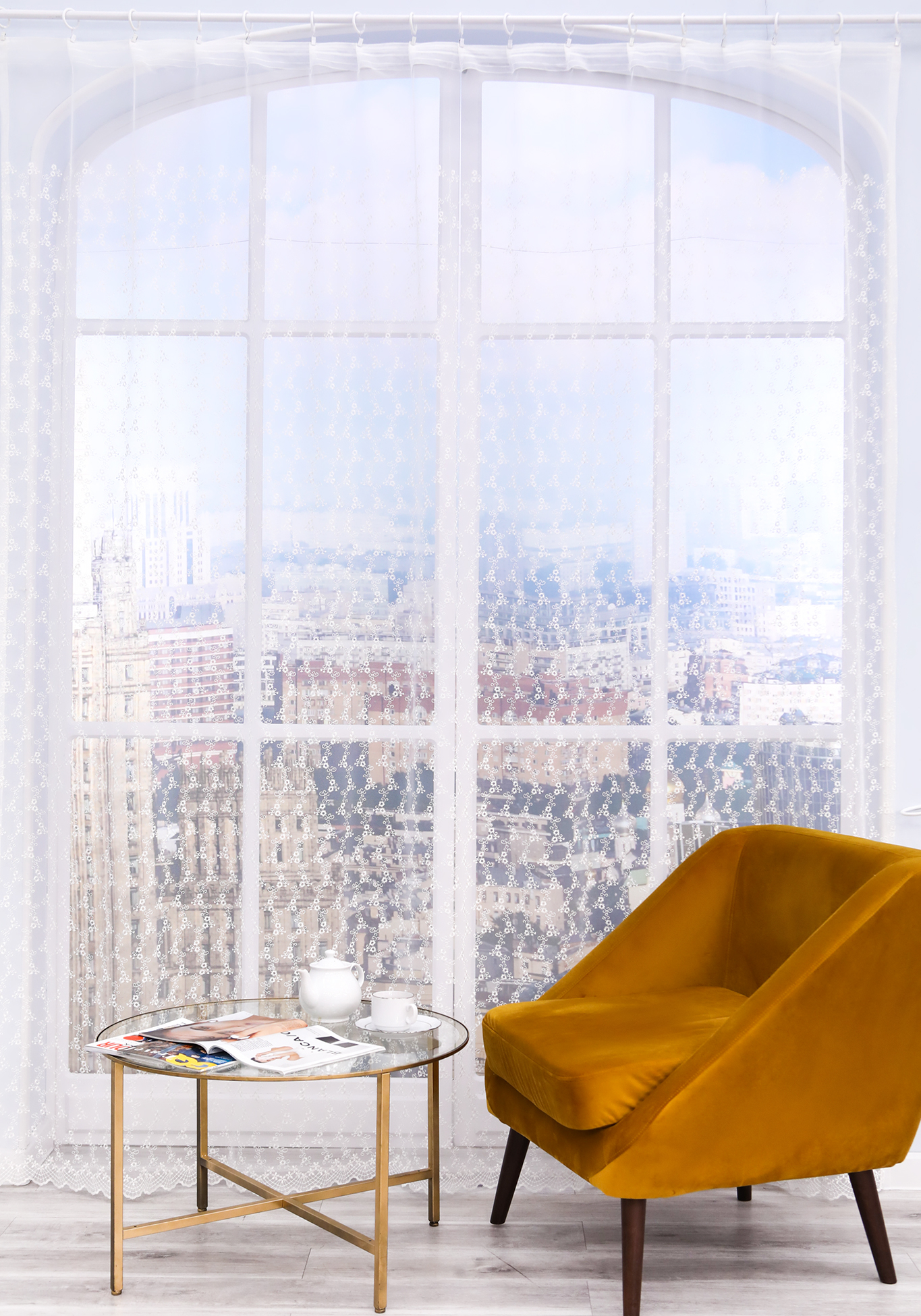 

Тюль "Зарина", Экрю