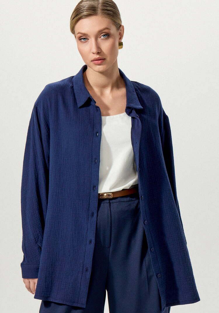 Рубашка муслиновая свободного кроя шир.  750, рис. 33