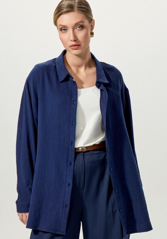 Рубашка муслиновая свободного кроя шир.  580, рис. 33