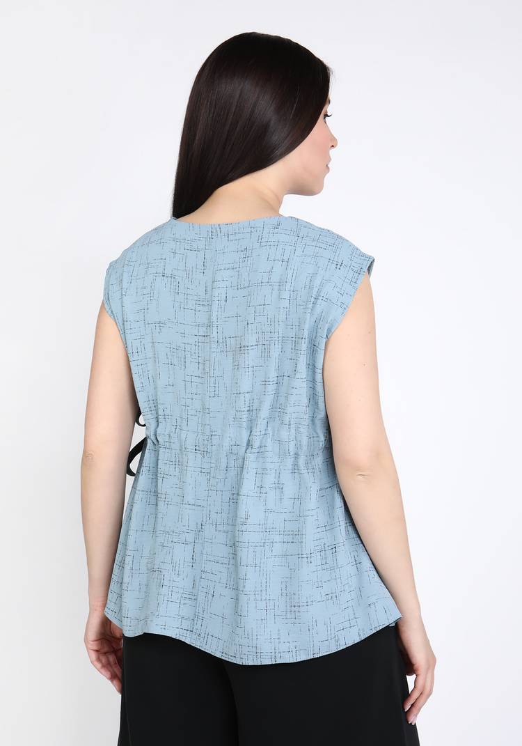 Блуза на кулиске прямого силуэта шир.  750, рис. 10