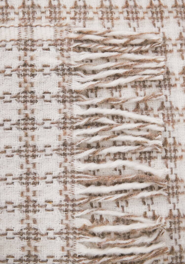 Плед с бахромой Хлопковый жаккард шир.  750, рис. 35