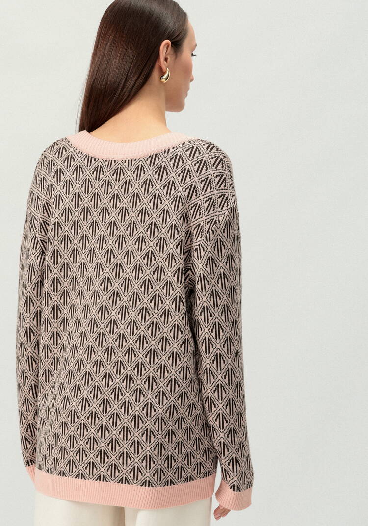 Кардиган удлиненный с графичным орнаментом шир.  750, рис. 9