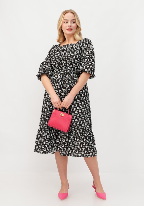 Платье с имитацией вышивки шир.  580, рис. 15