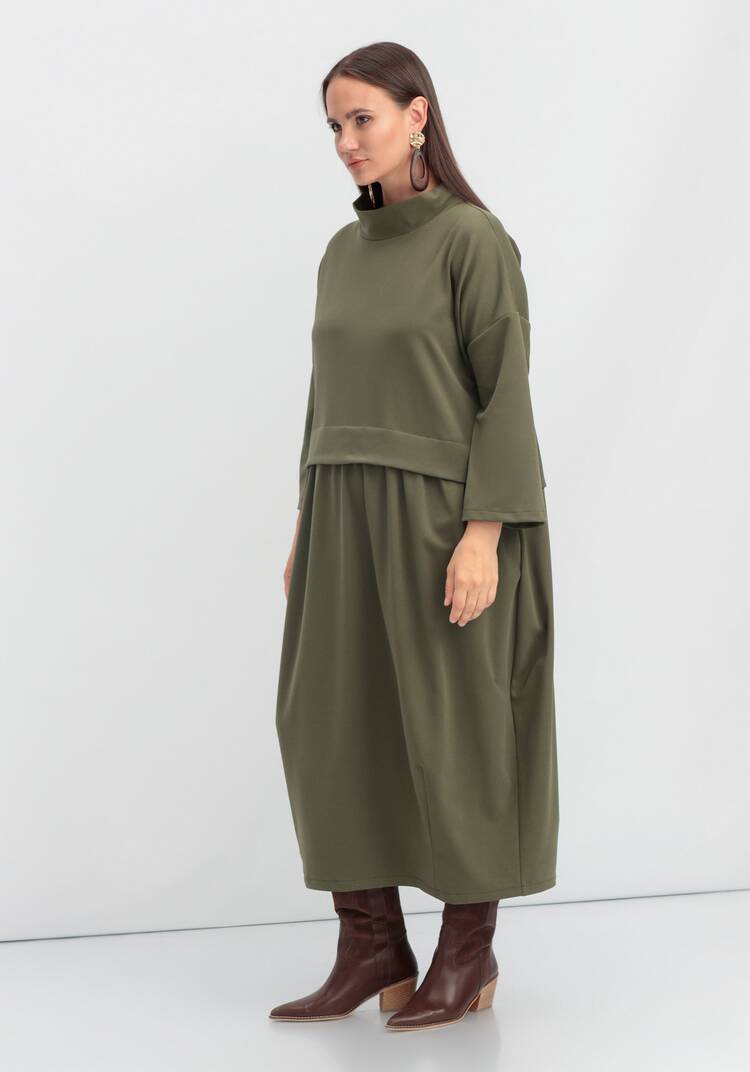 Платье с отрезной кокеткой-обманкой шир.  750, рис. 8