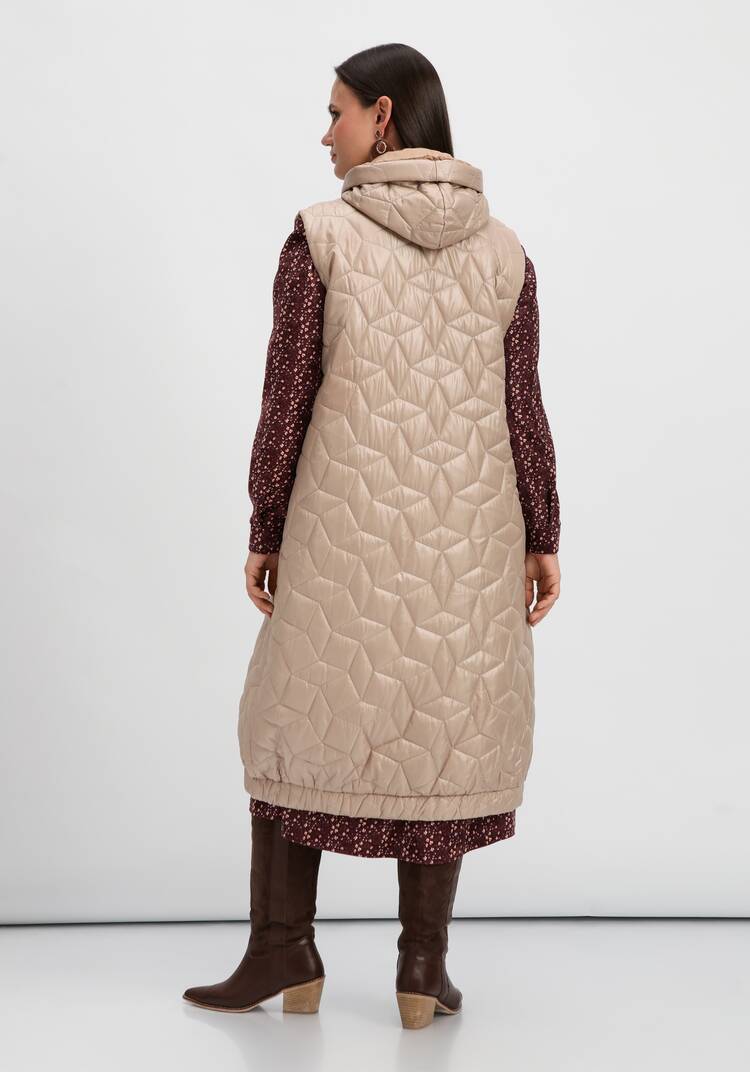 Жилет оверсайз удлинённый с капюшоном шир.  750, рис. 33