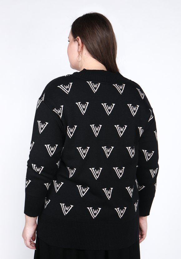 Кардиган на пуговицах со спущенным рукавом шир.  580, рис. 3