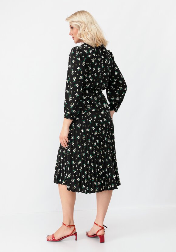 Платье прямого силуэта с юбкой-плиссе шир.  580, рис. 10