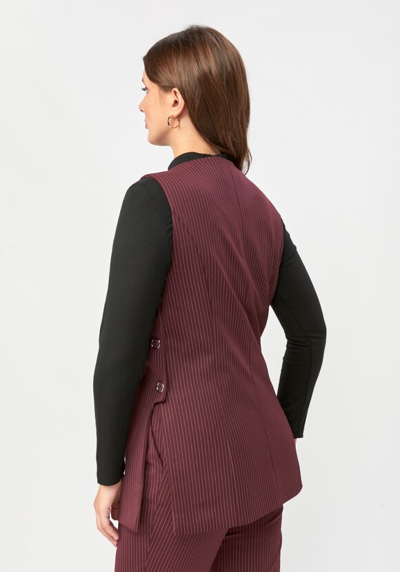 Жилет в полоску с разрезами шир.  580, рис. 3