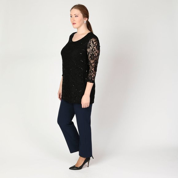 Туника из ажурной ткани шир.  580, рис. 25