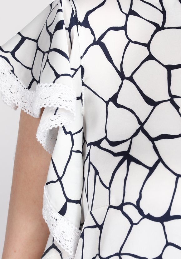 Блуза с рукавом крылышко шир.  580, рис. 7