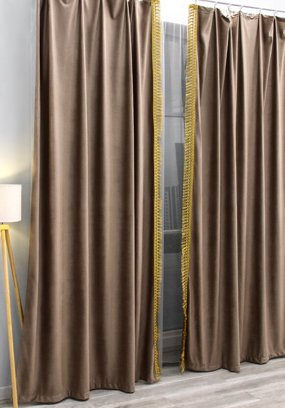 Портьера из бархата Маркиза, 2 шт. шир.  580, рис. 11