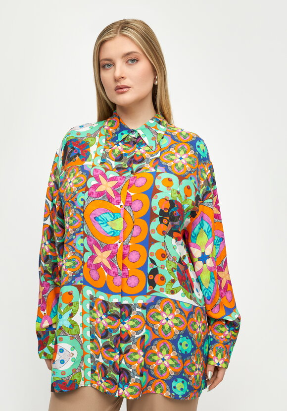 Блуза Магия красок шир.  580, рис. 4