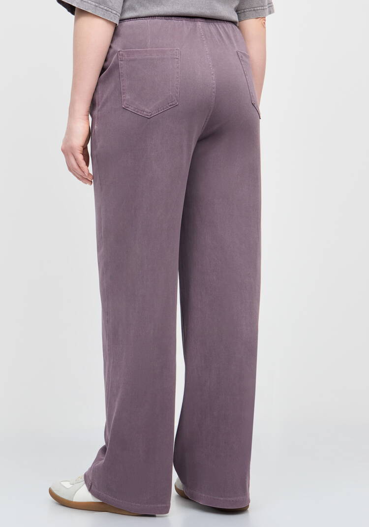 Брюки прямые от бедра с комфортным поясом шир.  750, рис. 3