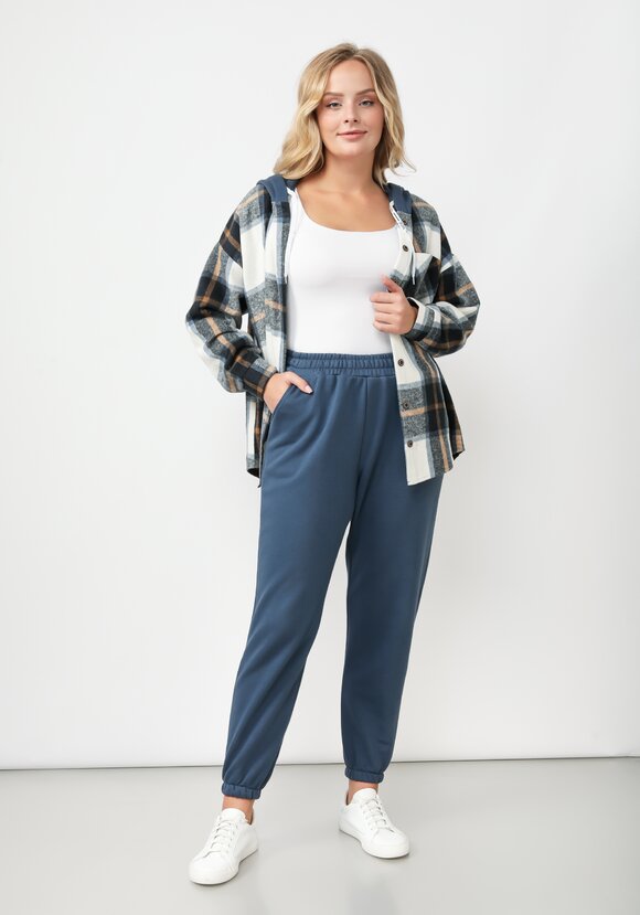 Брюки из трикотажа с карманами шир.  580, рис. 6