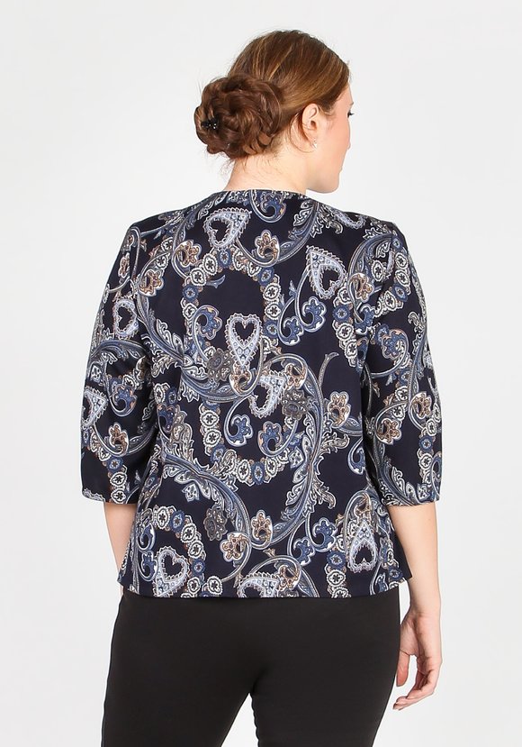 Жакет на пуговицах с округлым вырезом шир.  580, рис. 8