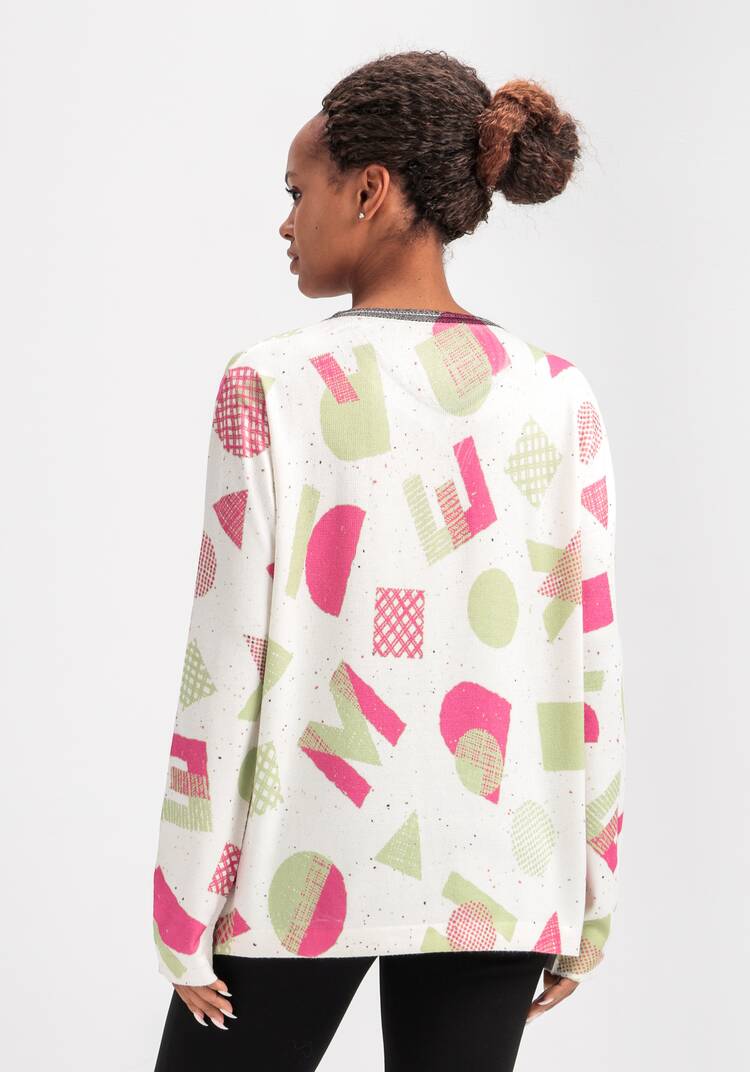 Джемпер с рисунком и стразами шир.  750, рис. 15