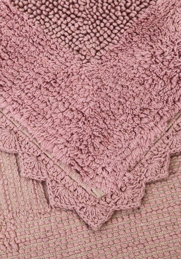 Коврик для ванной с кружевом шир.  580, рис. 12