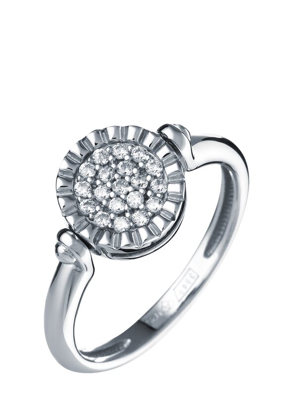 Кольцо серебряное "Загадочная незнакомка" — купить со скидкой в ...