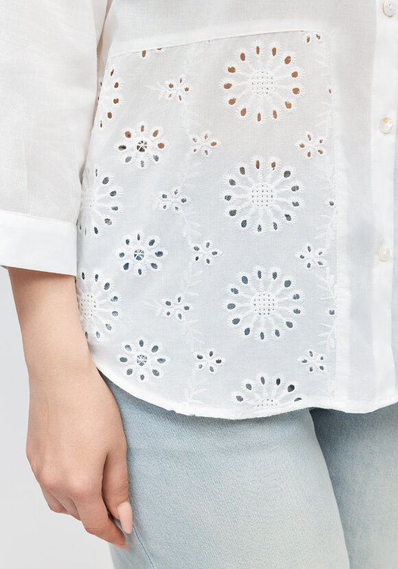 Блуза с вышивкой Ришелье шир.  580, рис. 6