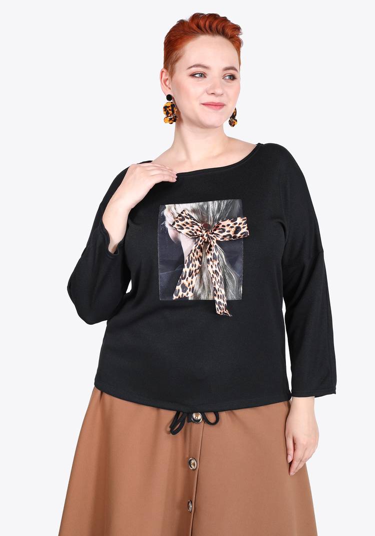 Блуза Интересный элемент шир.  750, рис. 9