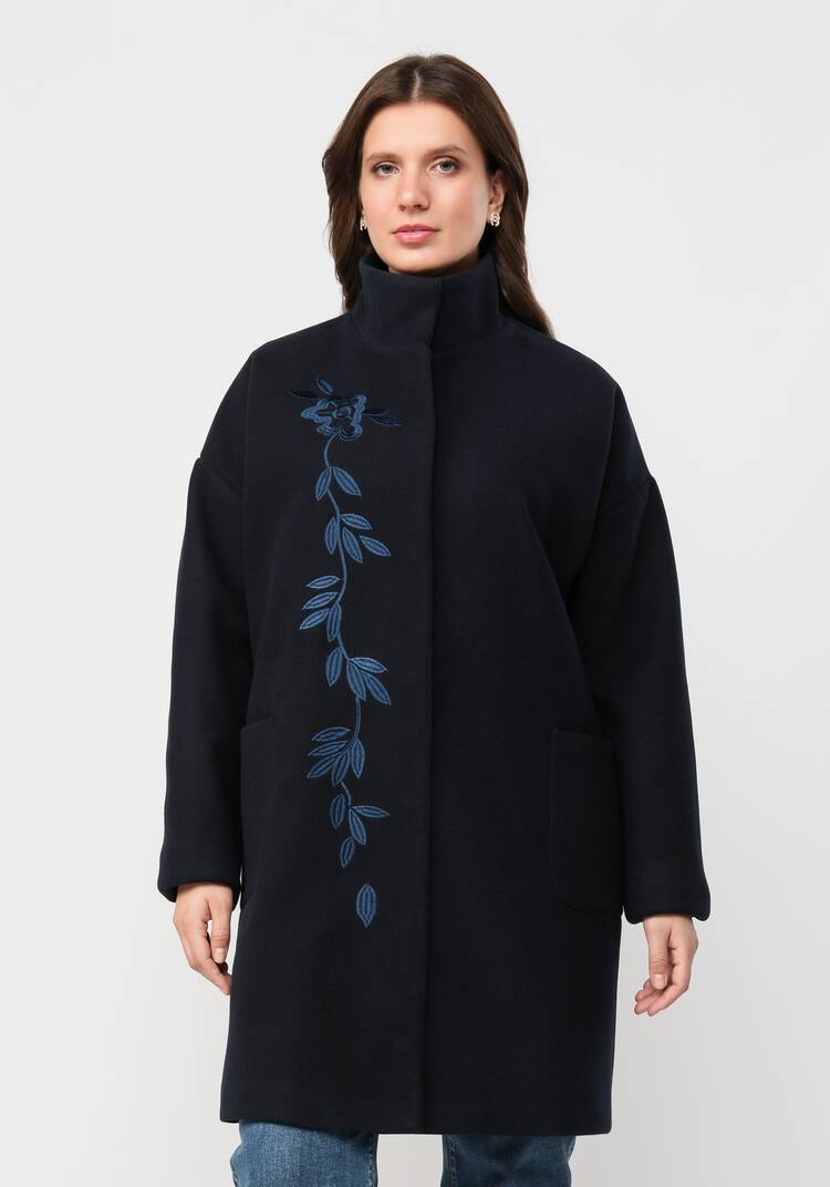 Пальто с вышивкой шир.  750, рис. 4