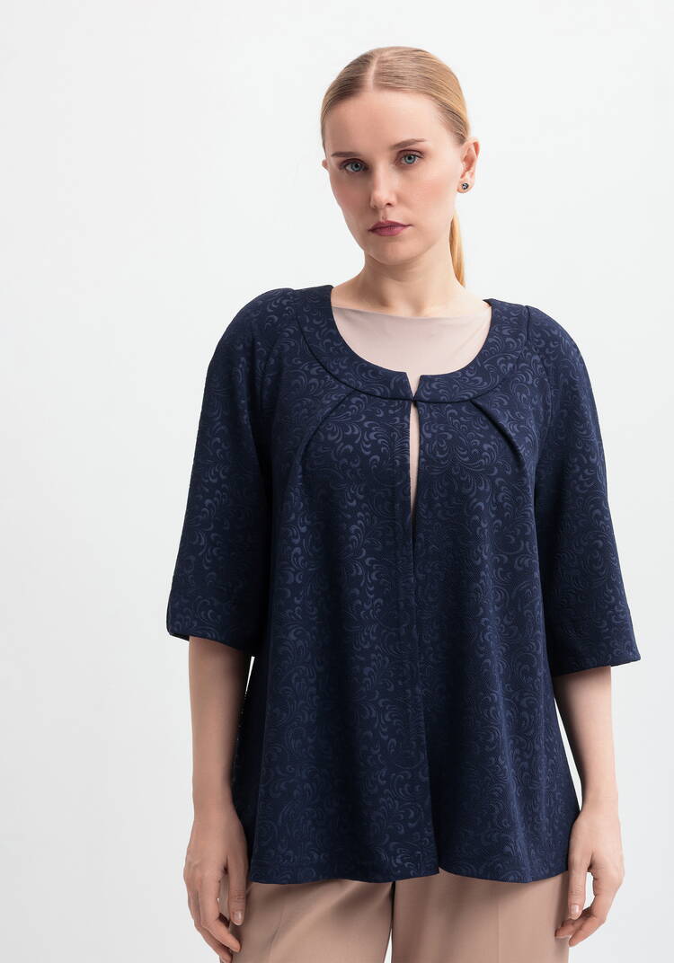 Жакет из жаккарда Лаура шир.  750, рис. 14