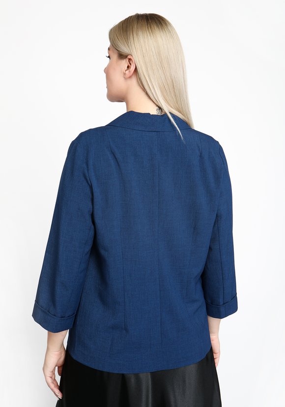 Жакет классический однобортный шир.  580, рис. 26