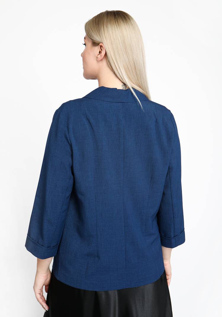 Жакет классический однобортный шир.  750, рис. 26