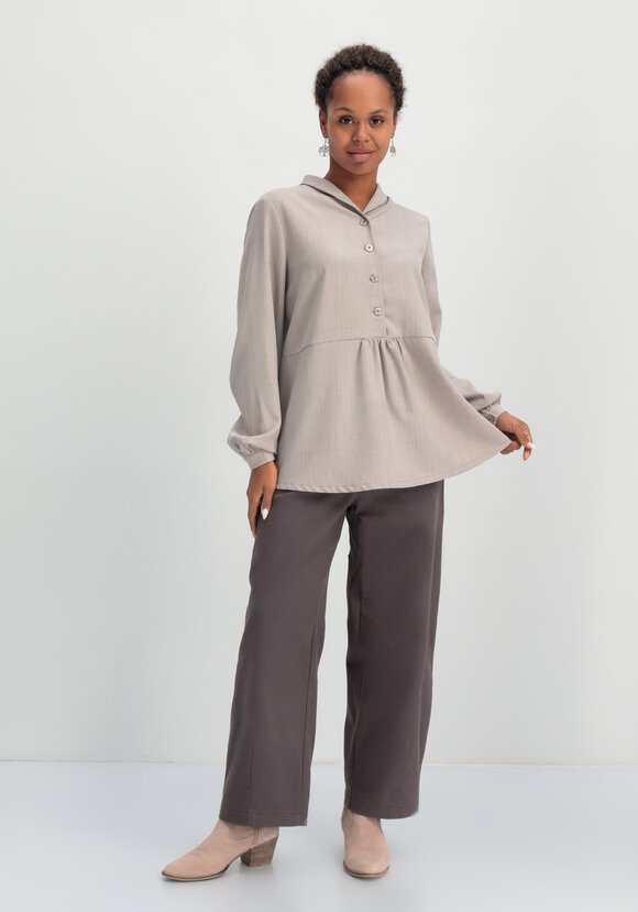 Блуза с шалевым воротом шир.  580, рис. 2