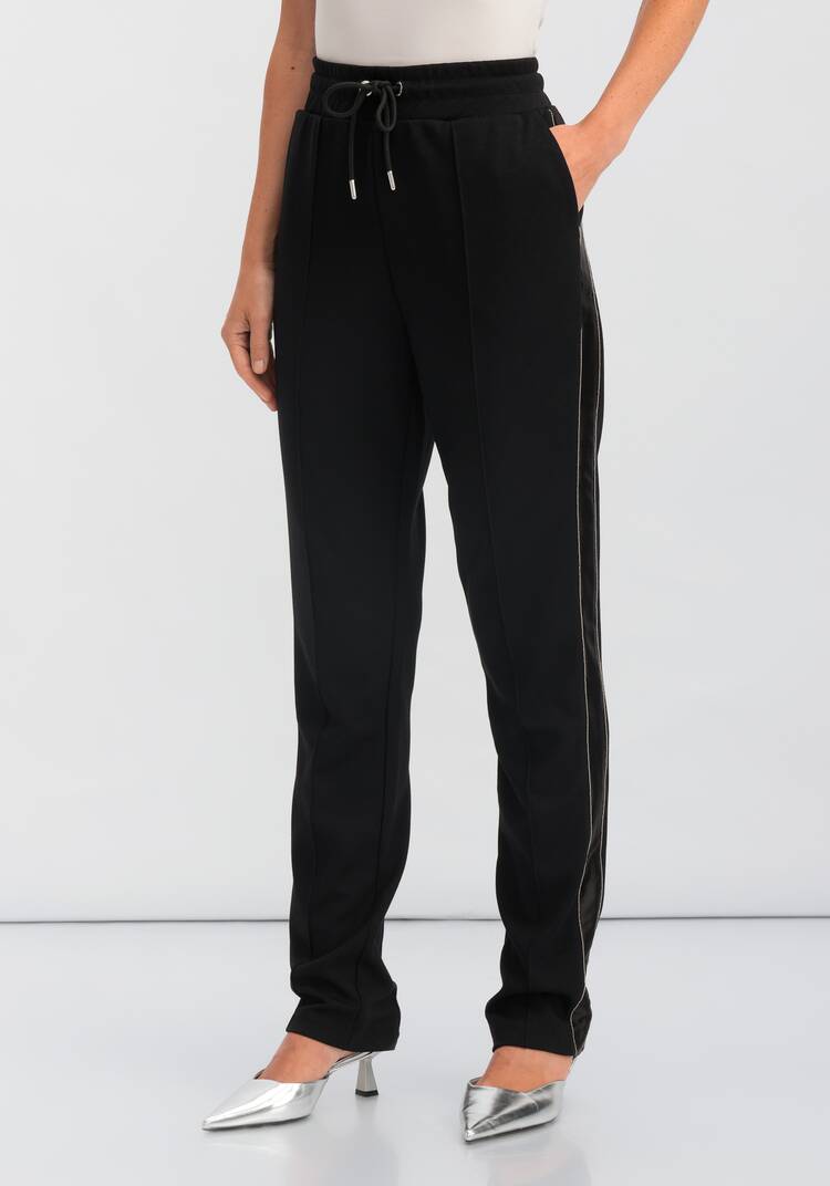 Брюки на резинке с лампасами и стрелками шир.  750, рис. 4