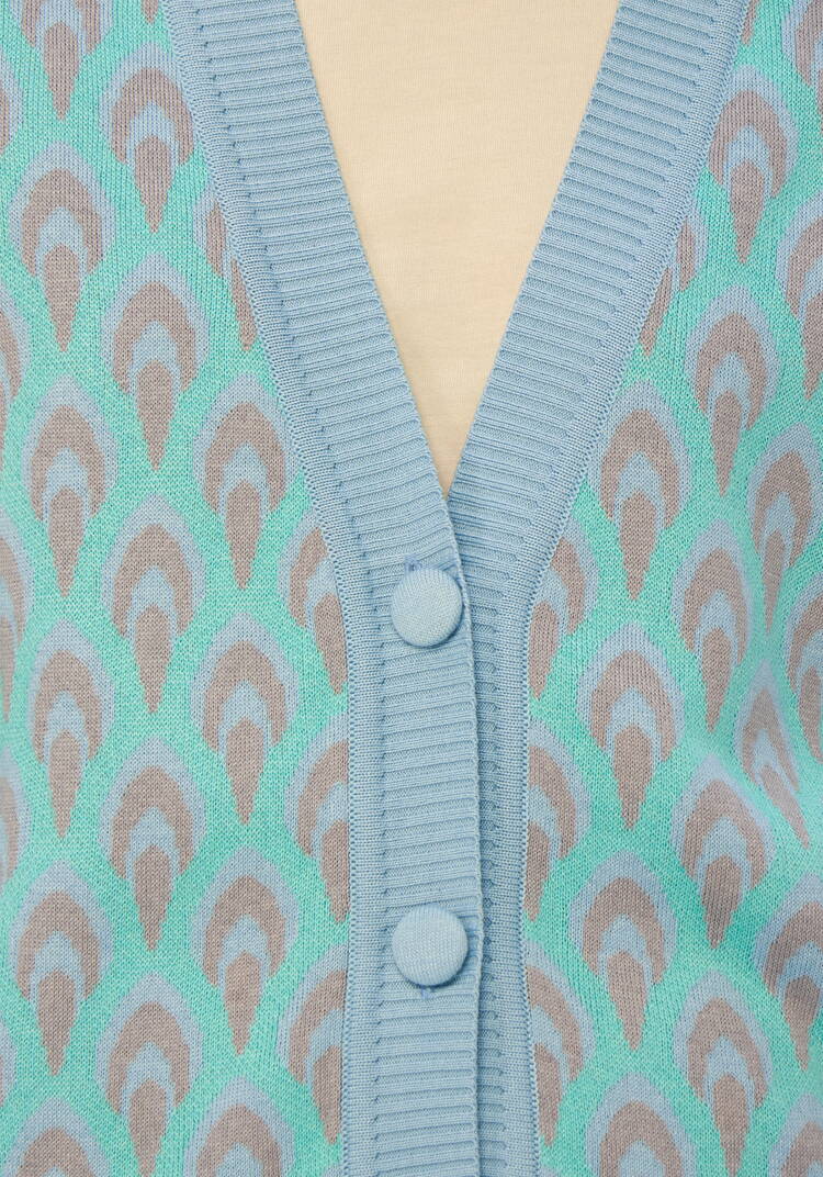 Кардиган с рисунком по стану и рукавам шир.  750, рис. 33