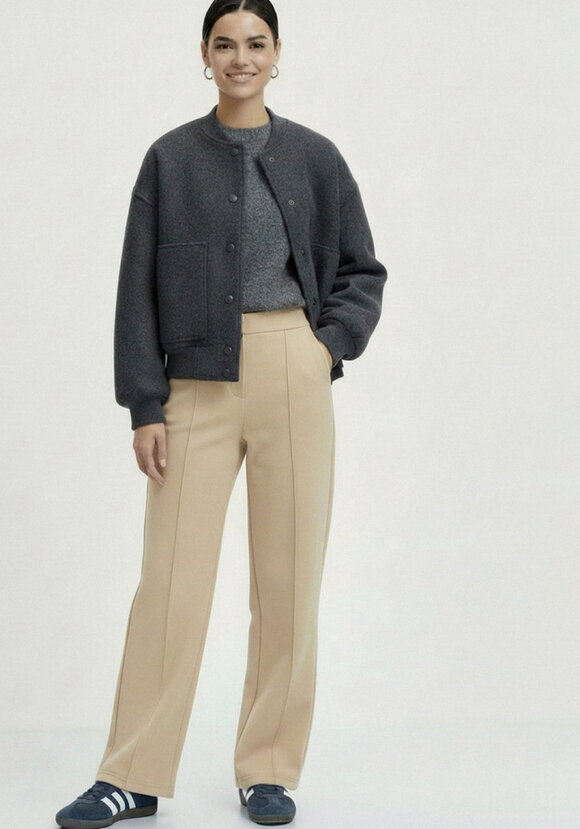 Брюки прямые с стрелками шир.  580, рис. 17