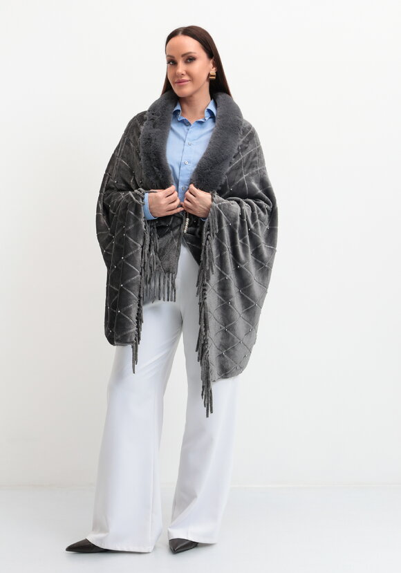 Накидка-палантин с жемчугом и булавкой шир.  580, рис. 12