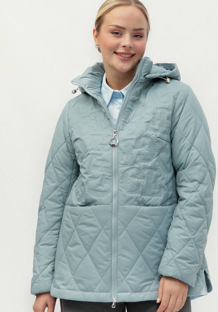 Куртка стеганая фактурная с капюшоном шир.  750, рис. 12