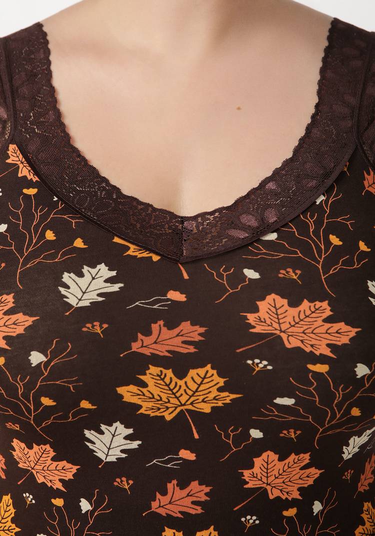 Майка из хлопка с кружевом Аэлита шир.  750, рис. 6