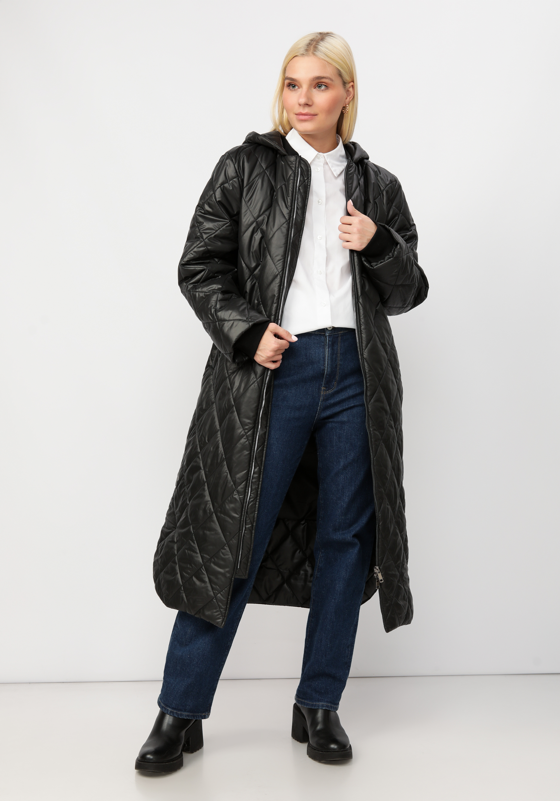 Пальто женское "Шерри" ZORY, цвет черный, размер 64-66 - фото 9