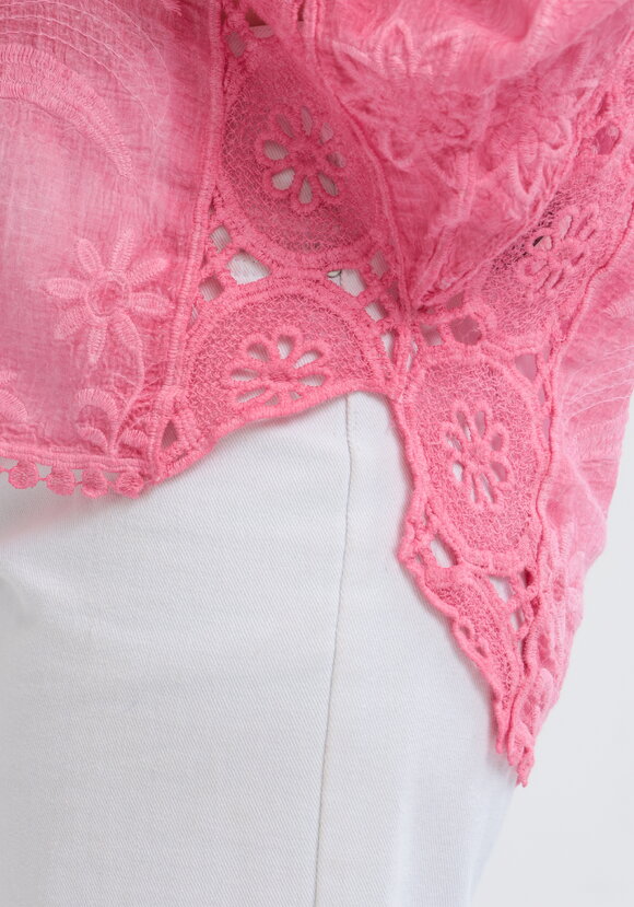 Блуза свободная с кружевным шитьем шир.  580, рис. 30