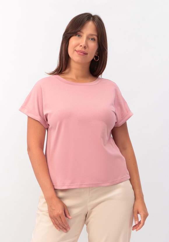 Блуза базовая с подворотами на рукавах шир.  580, рис. 9